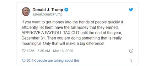 Payroll tax tweet